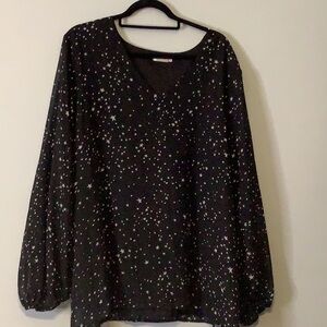 Qearal Black Star Top